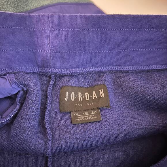 Nike Air Jordan Fleece Color Block Retro Matching Set Sweatshirt Sweatpants XXL - Picture 13 of 16